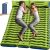 Double Sleeping Pad – Self Inflating 4″ Extra-Thick for 2 Person with Pillow Built-in Foot Pump Inflatable Sleeping Mat for Backpacking, Hiking, Traveling, Tent, Portable Camping Mat