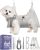 Dog grooming Hammock Harness for Dogs & Cats with Pet Nail Clipper Trimmer – Cat hanger Sling for Trimming Clipping Nails- Dog Hammock Restraint Bag for small medium large dog ( Grey S )