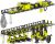 Power Tool Organizer, Max 100lb load & Assembly-free, 8 Slots 2 Layer Heavy Duty Metal, Drill Holder Wall Mounted Tool Storage Rack in Garage/Workshop/Pegboard/Shed Suitable for giving for men