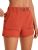 CRZ YOGA Women’s Waterproof Stretch Hiking Shorts: Mid Rise Summer Outdoor Golf Workout Shorts Zip Pockets with Belt – 3”
