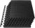 ProsourceFit Puzzle Exercise Mat ½ in, EVA Interlocking Foam Floor Tiles for Home Gym, Mat for Home Workout Equipment, Floor Padding for Kids, Black, 24 in x 24 in x ½ in, 48 Sq Ft – 12 Tiles