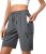 Women’s Lightweight Hiking Cargo Shorts Quick Dry Athletic Shorts for Camping Travel Golf with Zipper Pockets Water Resistant