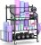 Mythinglogic Yoga Mat Storage Racks,Home Gym Storage Rack for Dumbbells Kettlebells Foam Roller, Yoga Strap and Resistance Bands, Workout Equipment Storage Organizer With Hooks and Wheels