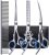 Professional Pet Grooming Kit – 5 in 1 Dog Grooming Scissor Kit – Dog & Cat Grooming Supplies – Adjustable Screw Scissors, 4CR Stainless Steel Dog Clippers, Hair Thinning Shears, Rubber Grips…