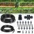 HIRALIY 50FT Garden Watering System, Drip Irrigation Kits for Plants, New Quick Connector, Blank Distribution Tubing, Saving Water Automatic Irrigation Equipment for Patio Lawn