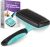 Hertzko Dog & Cat Brush, Dog Brush for Shedding, Cat & Dog Grooming, Self Cleaning Slicker Brush for Pets, Grooming Brushes for Long Short Haired Dogs Cats, Deshedding Brush, Rake, Comb – Aqua