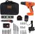 BLACK+DECKER 20V MAX Drill & Home Tool Kit, 34 Piece (BDCD120VA), Orange