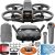 DJI Avata 2 FPV Drone Fly More Combo (1 Battery) with Camera 4K Including Goggles 3 and RC Motion 3, Immersive Experience, Built-in Propeller Guard, POV Content Bundle with Deco Gear Accessories