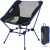 MARCHWAY Ultralight Folding Camping Chair, Heavy Duty Portable Compact for Outdoor Camp, Travel, Beach, Picnic, Festival, Hiking, Lightweight Backpacking (Dark Blue)