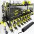 Power Tool Organizer with Charging Station. 8 Drill Holder 3 Layers Tool Storage Shelf Wall Mount Built in 8 Outlet Power Strip.Tool Battery Holder with Screwdriver/Hammer/Air Tool Rack.