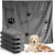 Chumia 4 Pcs Dog Towels for Drying Dogs Puppy Towel Bulk Microfiber Absorbent Towel Pet Bathing Supplies Quick Drying Paw Towel for Medium Dogs Cats Pets Shower (Gray,18 x 28 Inch)